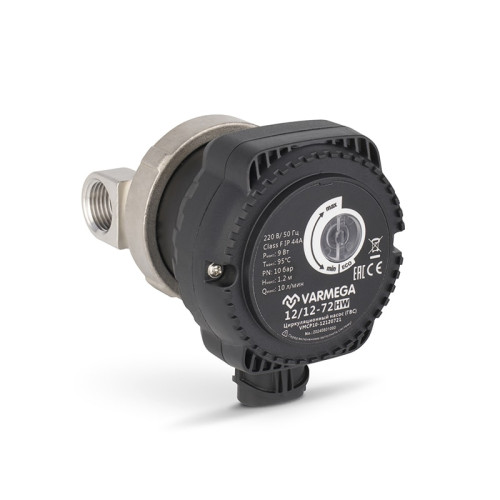Циркуляционный насос для ГВС Varmega VMCP10 HW база 72мм, 12/1.2 72, с частотным регулированием Циркуляционный насос для ГВС Varmega VMCP10 HW база 72мм, 12/1.2 72, с частотным регулированием