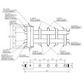 Коллектор нержавеющий Gidruss BMSS-100-5DU до 100 кВт 1 1/4" 5 контуров — фото 3