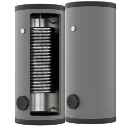 Бойлер косвенного нагрева Essan Core EBFL 200 с 1 увеличенным теплообменником AISI 304