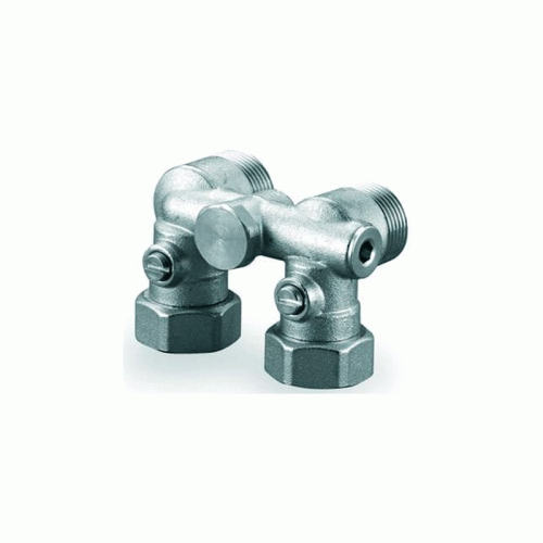 Узел нижнего подключения для радиатора угловой Usystems Smart Radi 3/4"НР Евроконус 3/4"НГ