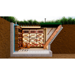 Винный пластиковый погреб ГудВэй 10*2,4м