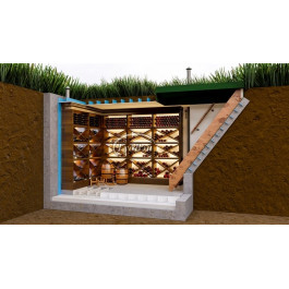 Винный пластиковый погреб ГудВэй 10*2,4м