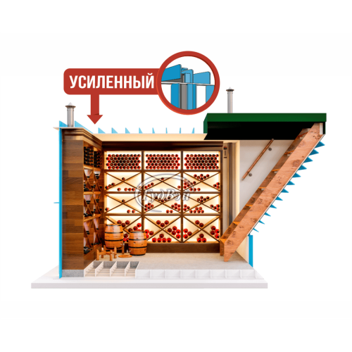 Винный пластиковый погреб ГудВэй 3*2м