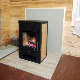 Печь-камин Мета Варта Аква 13 кВт с плитой