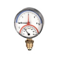 Термоманометр радиальный Watts F+R828 (1/2" 10 бар 120С° 80мм.)