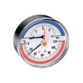 Термоманометр аксиальный Watts F+R818 (1/2" 4 бар 120С° 80мм.)