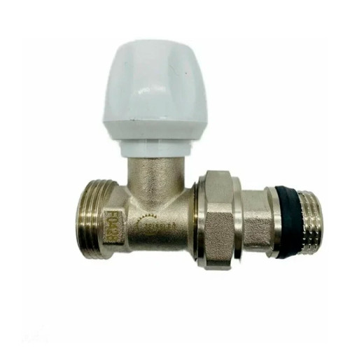 Клапан нижний радиаторный прямой TIM 1/2"х3/4" с переходом на евроконус