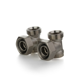 Узел нижней подводки угловой мультифлекс H-образный 3/4" ELSEN