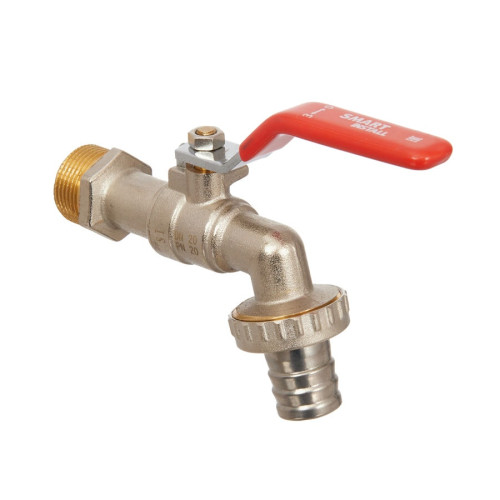 Кран шаровой водоразборный Smart Install 1/2"x3/4" НР/НР резьба