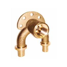 Водорозетка с крепежом проходная ВР резьба MVI 16х1/2"х16 мм