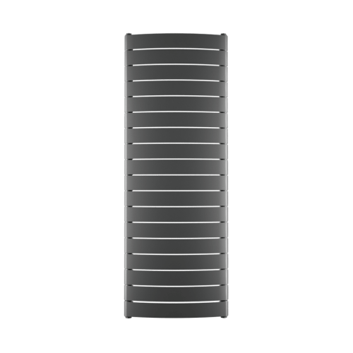 Вертикальный радиатор Rifar Convex Ventil - 18 секций цвет Титан нижнее центральное подключение