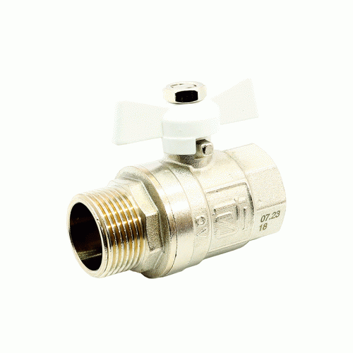 Кран шаровой STI с ВР/НР резьбой 1/2" ручка-бабочка