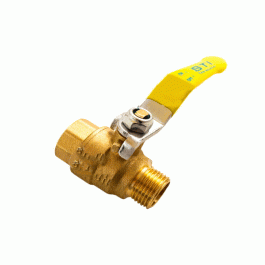 Кран шаровой газовый STI ВР/НР резьба 1/2" ручка-рычаг