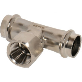 Тройник переходной Rommer из нержавеющей стали ВР резьба 28х1/2" мм