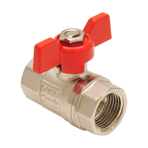 Кран шаровой Smart Install 3/4" ВР/ВР резьба ручка-бабочка Кран шаровой Smart Install 3/4" ВР/ВР резьба ручка-бабочка