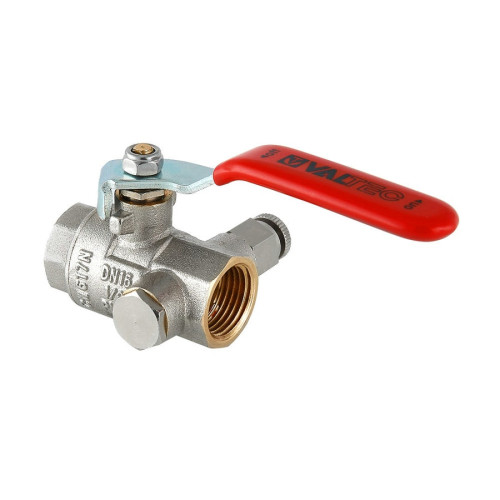 Кран шаровой муфтовый с дренажем и воздухоотводчиком Valtec 1" (арт.VT.245.N.06) Кран шаровой муфтовый с дренажем и воздухоотводчиком Valtec 1" (арт.VT.245.N.06)