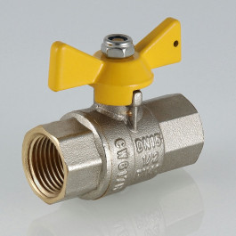 Кран шаровой Valtec Valgas ручка-бабочка ВР/ВР 1/2" (арт.VT.277.N.04)