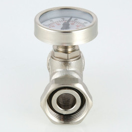 Тройник с термометром под евроконус Valtec 3/4" арт.VT.4615.0.0