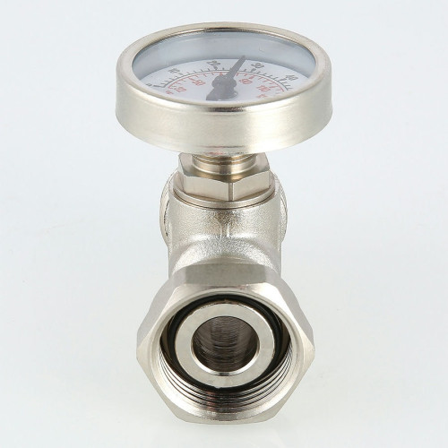 Тройник с термометром под евроконус Valtec 3/4" арт.VT.4615.0.0