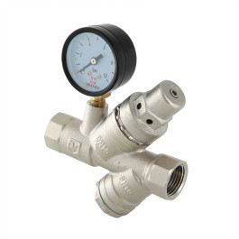 Клапан автоматической подпитки с манометром Valtec 1/2" (VT.515.N.04)