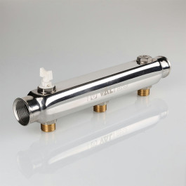 Коллектор Valtec нержавеющий 1 1/2"х3/4" 7 выходов арт.VTc.510.SS.080507