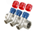 Коллектор Valtec для воды евроконус 1/2"х 3/4" на 4 выхода арт.VTc.560.N.0504