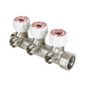 Коллектор Valtec для воды с вентилями 3/4"х1/2" на 4 выхода арт.VTc.570.N.0504