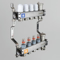 Коллектор Valtec с расходомерами 1"х 3/4" на 10 выходов (нержавейка) арт.VTc.579.EMNX.0610 — фото 2