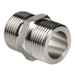 Ниппель Valtec прямой VT.INOX-PRESS 1" x " НР/НР из нержавейки (арт.VTi.582.I.0606)