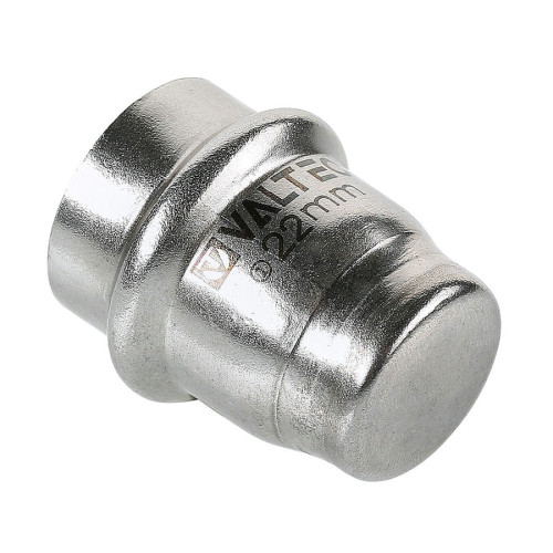 Заглушка пресс Valtec VT.INOX-PRESS 15мм из нержавейки (арт.VTi.961.I.000015)