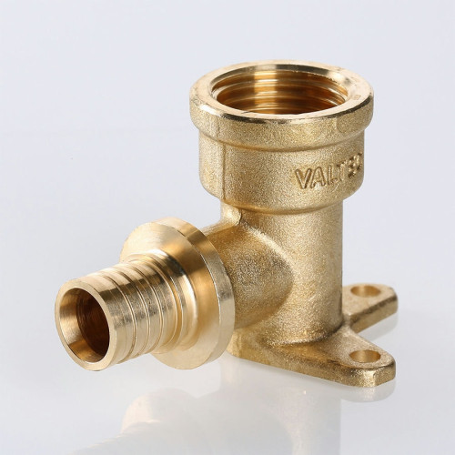 Угол Valtec с креплением и ВР резьбой 16х1/2" мм (арт.VTm.454.BG.001604)