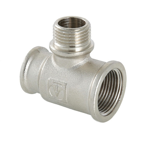 Тройник с переходом на НР резьбу Valtec 3/4"x1/2"x1/2" мм арт.VTr.132.RN.050404