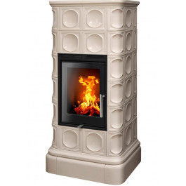 Печь-камин ABX Kaledonie Exclusive XL высокая перламутр
