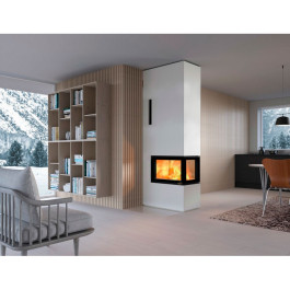 Печь-камин Nordpeis Davos P высокий топка N-29P