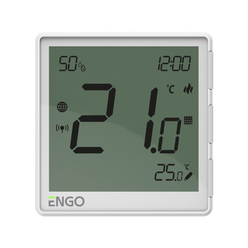 Универсальный терморегулятор ENGO с модулем Zigbee с датчиком влажности 220В белый