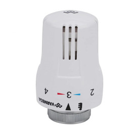 Термостатическая головка Varmega жидкостная М30х1.5, цвет белый, с отметкой 0