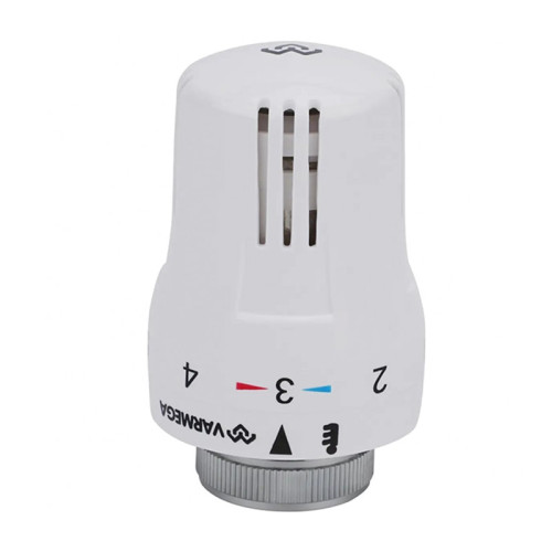 Термостатическая головка Varmega жидкостная М30х1.5, цвет белый, с отметкой 0