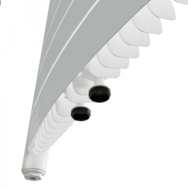 Вертикальный радиатор Rifar Convex Ventil - 18 секций, нижнее центральное подключение