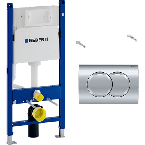 Инсталляция для унитаза Geberit Duofix Delta (458.149.21.1) 3 в одном круглая кнопка Инсталляция для унитаза Geberit Duofix Delta (458.149.21.1) 3 в одном круглая кнопка