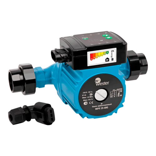 Циркуляционный насос Wester WPE 32-60G с гайками