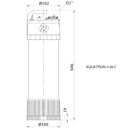 Колодезный автоматический насос VANDJORD 3-45 F