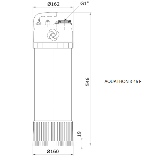Колодезный автоматический насос VANDJORD 3-45 F Колодезный автоматический насос VANDJORD 3-45 F