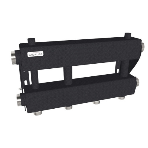 Коллектор модульный Gidruss MK-150-2х25 до 150 кВт 1 1/2" 3 контура Коллектор модульный Gidruss MK-150-2х25 до 150 кВт 1 1/2" 3 контура