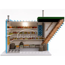 Пластиковый погреб ГудВэй Комфорт II 1,5*1,5м