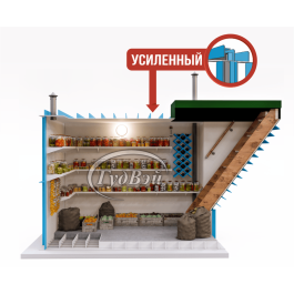 Пластиковый погреб ГудВэй Комфорт II 1,5*1,5м