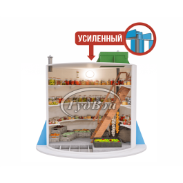 Пластиковый погреб ГудВэй Комфорт Круглый 1,8*2м