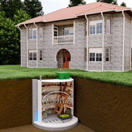 Пластиковый погреб ГудВэй Комфорт Круглый 1,8*2м