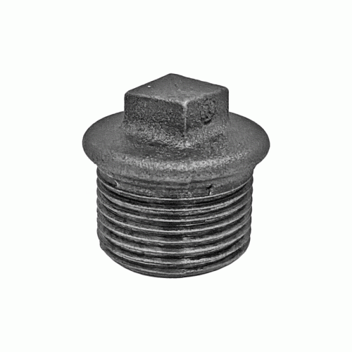 Заглушка чугунная неоцинкованная Fittex Plus 50х2" с НР резьбой