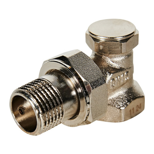 Клапан запорно-балансировочный Rommer 3/4", угловой