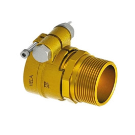 Зажимной наконечник латунный Hela для полимерных труб 110х4" (10мм)